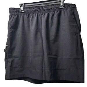 Motion Skort Athletic Elastic Waist Activewear Casual Black‎